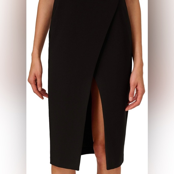 Liv Foster Black Midi Dress with Rhinestone & Cut Out Detailing NWT - Picture 5 of 16